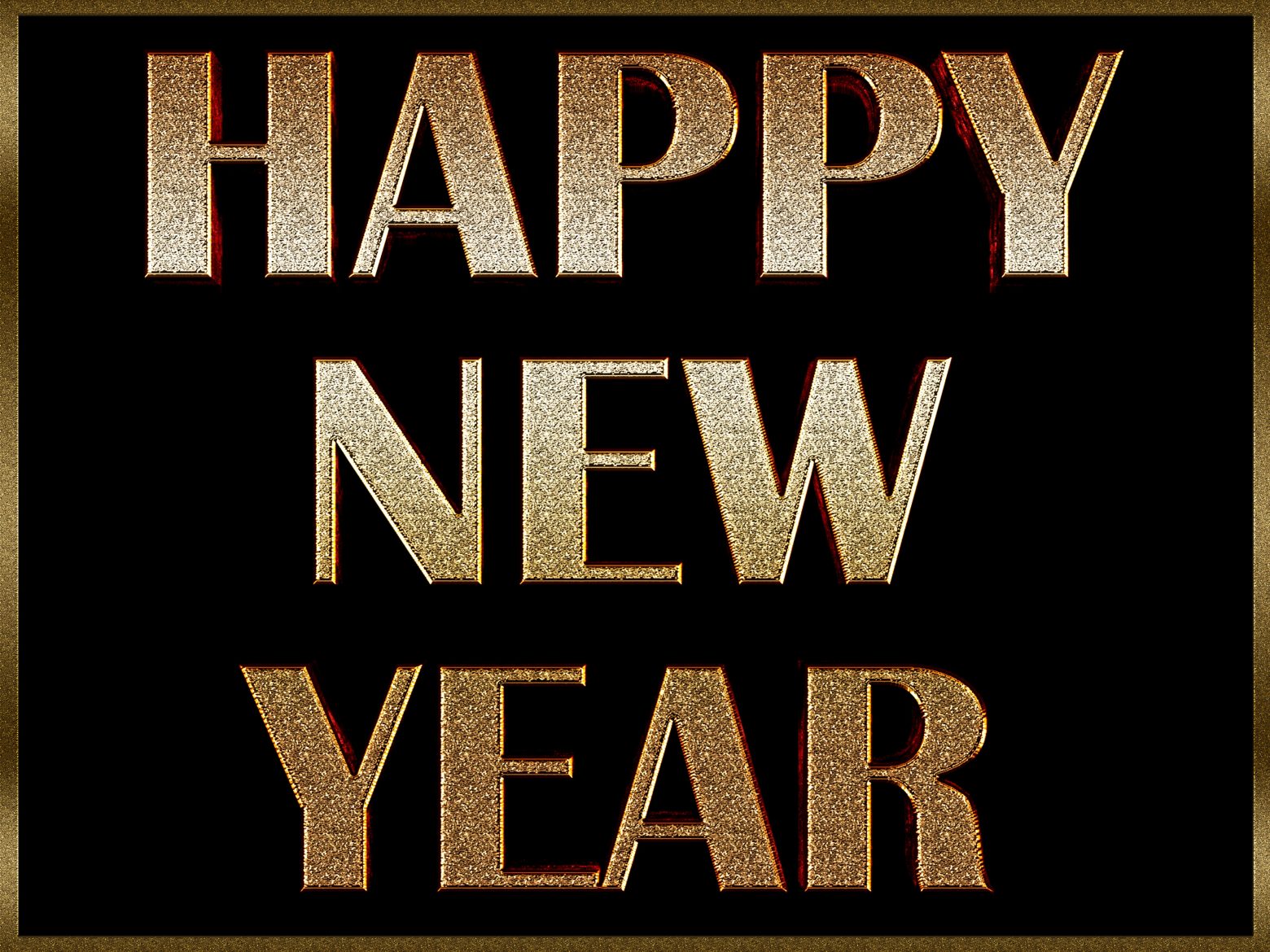 Happy New Year Sign – Clean Public Domain