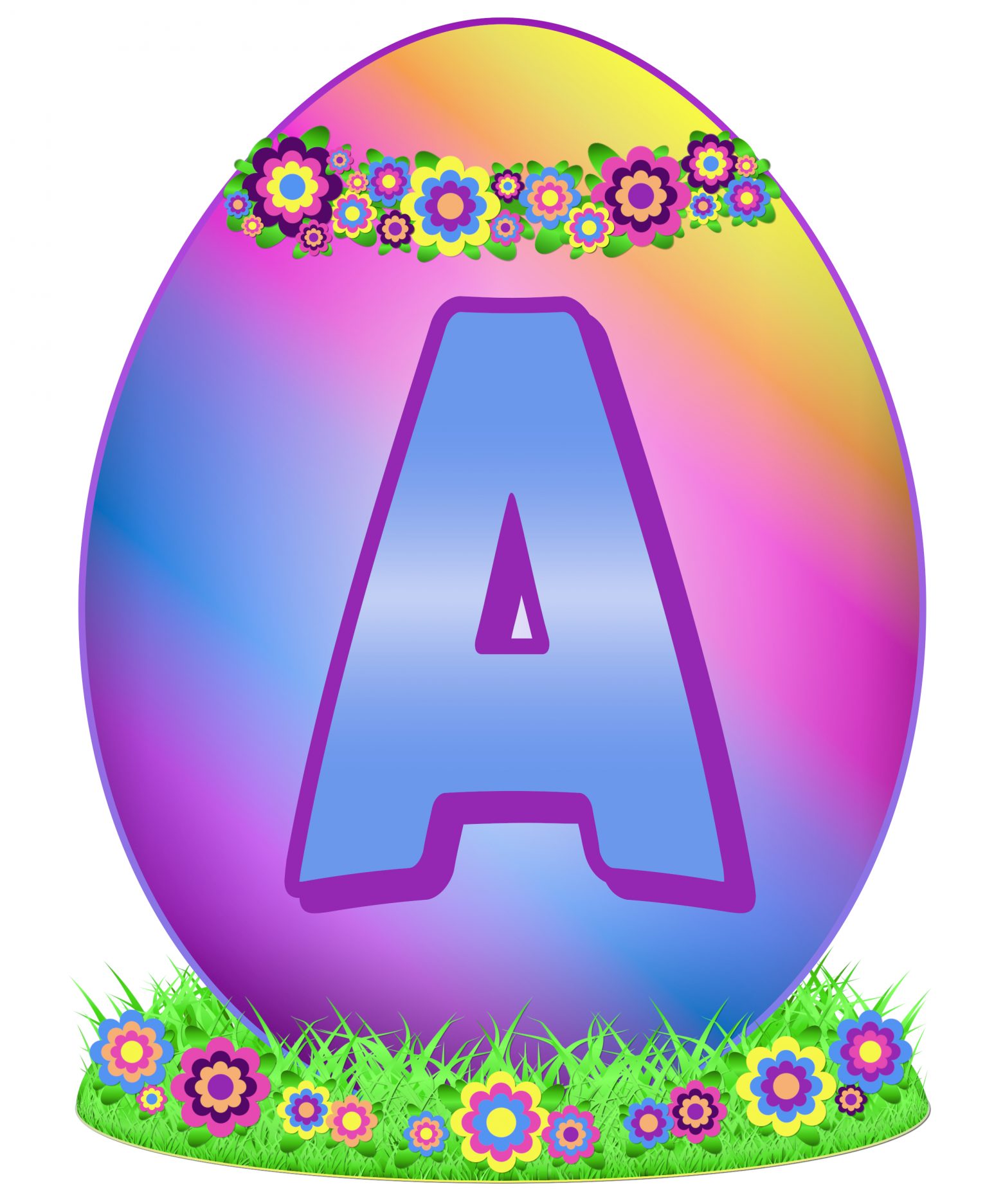 Easter Egg Letter A