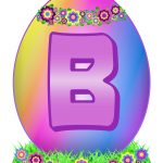 Easter Egg Letter B