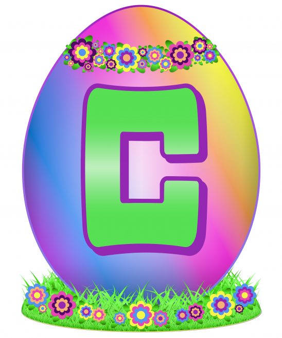 Easter Egg Letter C