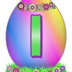 Easter Egg Letter I