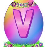 Easter Egg Letter V