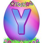 Easter Egg Letter Y